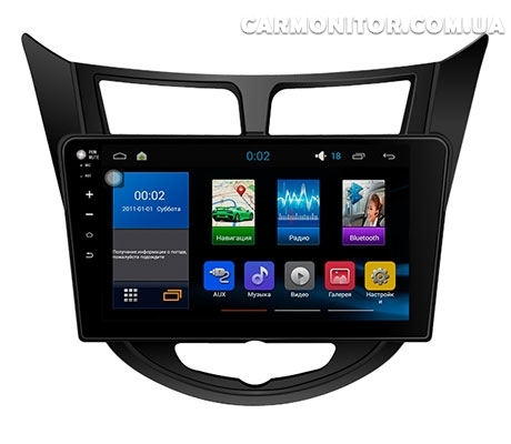 Штатная магнитола Hyundai Accent Sound Box Star Trek ST-4481 Android, фото 1