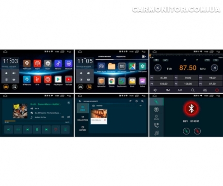 Штатная магнитола Citroen C4 Aircross 2012+ RedPower 30026 IPS Android, меню