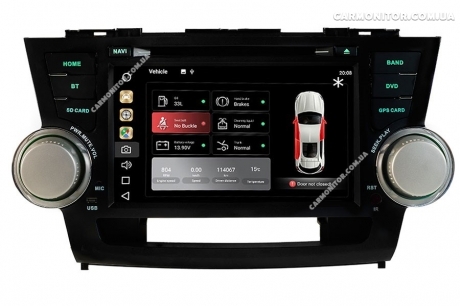 Штатная магнитола Toyota Highlander Mignova THL-9909 Android, фото 6