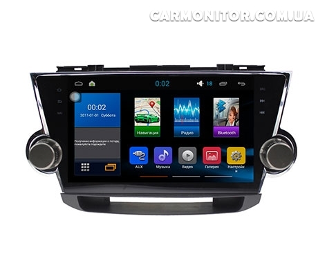 Штатная магнитола Toyota Highlander Sound Box Star Trek ST-4411 Android, фото 1