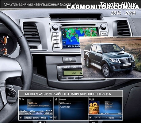 Мультимедийный навигационный блок Navitouch NT3025 для Toyota Hilux 2014+, фото 1