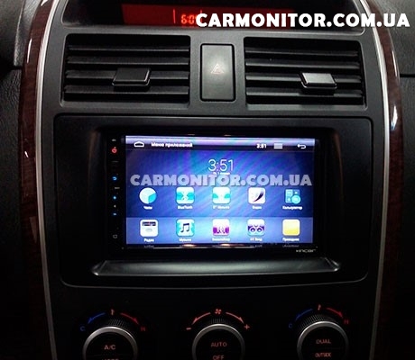 Штатная магнитола Mazda CX-9 Incar AHR-7380 через рамку