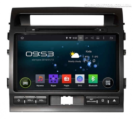 Штатная магнитола Toyota LC 200 2012+ Incar AHR-2280A5 Android, фото 1