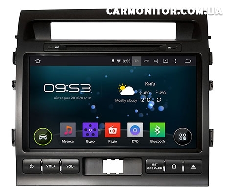 Штатная магнитола Toyota LC 200 euro Incar AHR-2280