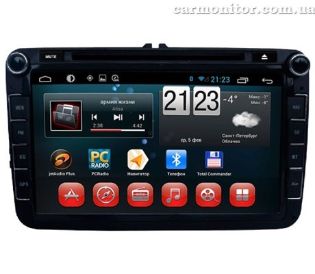 Штатная магнитола Volkswagen Touran RedPower 18004 Android