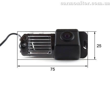Размеры камеры для Volkswagen Golf 6 Falcon SC44HCCD-170-R