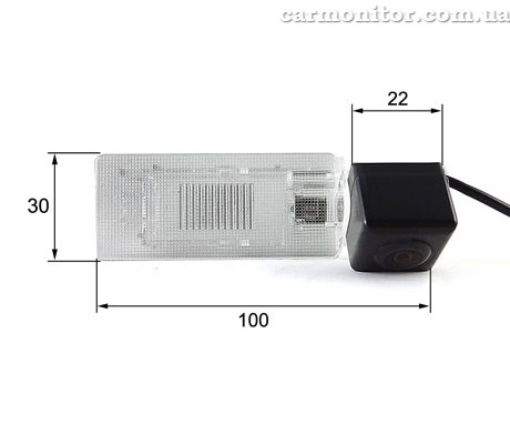 Размеры камеры Volkswagen Passat 2012 Falcon SC90HCCD-170-R