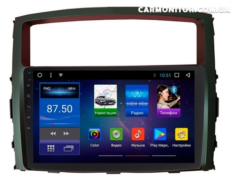 Штатная магнитола Mitsubishi Pajero Vagon 4 Sound Box Star Trek ST-7151T Android, фото 1