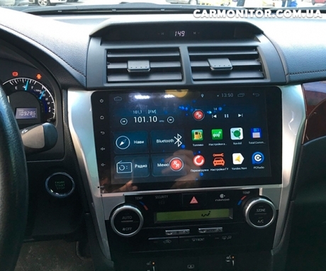 Штатная магнитола Toyota Camry 50 RedPower 31131R IPS DSP Android, в автомобиле