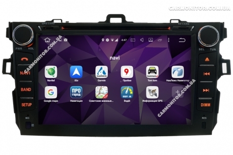 Штатная магнитола Toyota Corolla 2007-2012 Mignova TCO-8607 Android, фото 5