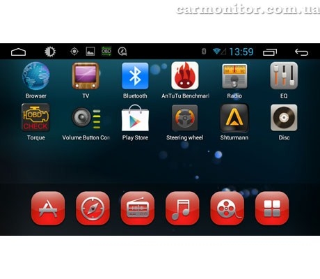 Штатная магнитола Toyota Universal RedPower 18071 Android