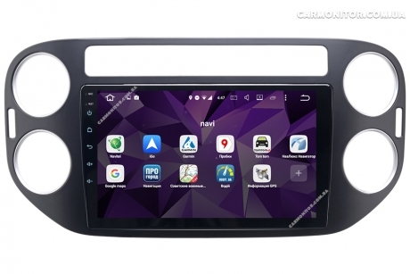 Штатная магнитола Volkswagen Tiguan 2010-2015 Mignova VTI-7910 Pro Black Android, фото 5