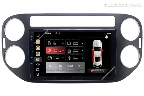Штатная магнитола Volkswagen Tiguan 2010-2015 Mignova VTI-7910 Black Android, фото 8