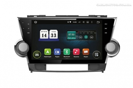 Штатная магнитола Toyota Highlander 2008-2013 INCar TSA-2298A9 Android, фото 1