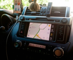 Мультимедийный навигационный блок для Toyota Yaris 2014+ NaviTouch NT3325 Android, в автомобиле