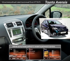 Мультимедийный навигационный блок Navitouch NT3025 для Toyota Avensis 2014+