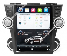 Штатная магнитола Toyota Highlander 2007-2013 (12107) Tesla Style Android