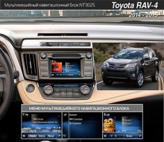 Мультимедийный навигационный блок Navitouch NT3025 для Toyota RAV4 2014+