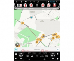 Штатная магнитола Toyota Camry 50 RedPower 31230 Tesla Style Android, меню