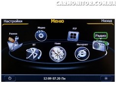 Меню штатной магнитолы Toyota Auris Winca S100 C028I