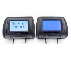 Комплект подголовников с монитором и DVD-проигрывателем KLYDE Ultra 7745 HD черный