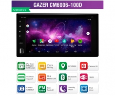 Универсальная магнитола Gazer CM6006-100D Android, функционал
