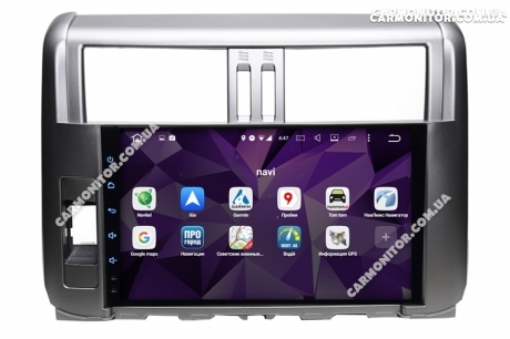 Штатная магнитола Toyota Prado 150 Lux 2010-2013 Mignova TLP-7910 Android gray, фото 4
