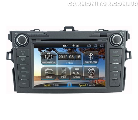 Штатная магнитола для Toyota Corolla (2007+) Android