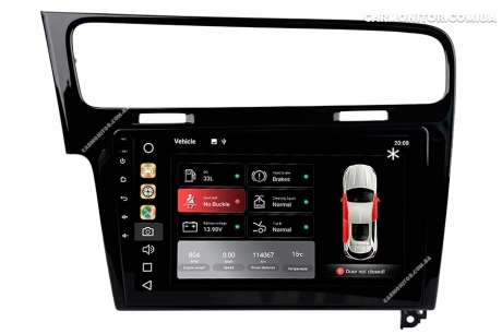 Штатная магнитола Volkswagen Golf 7 2013+ Mignova VGO-7913S Black Android, фото 10