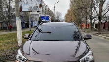 Установка камеры переднего вида на авто Hyundai Santa Fe